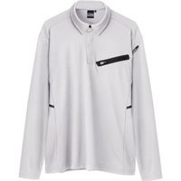 ジーベック XEBEC 長袖ポロシャツ6115ー22ー4L シルバーグレー 6115-22-4L 1着 384-2414（直送品）