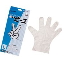 旭創業 Asahi バイオマス ポリエチレン手袋 ニューピース箱入L(200枚入) 11406 1セット(12000枚:200枚×60箱)（直送品）