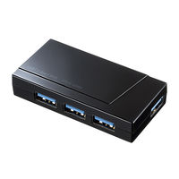 サンワサプライ USB3.2 Gen1 4ポートハブ(4ポート・セルフ/バスパワー両用) USB-3H418BKN 1個