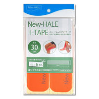 NEW-HARE（ニューハレ） テーピング テープ Iテープ 30cm オレンジ 741796 1セット(6枚入×6)（直送品）