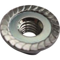 紀州ファスナー 六角フランジナット(セレーション付)三価クロメートM4ー0.7φ10 001104010032 1箱(20000本)（直送品）