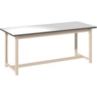 SANSHIN 作業台 ハーディワークデスク 350kgタイプ ライトグリーン 1800×750×H900 HWD35679LLG-SG（直送品）