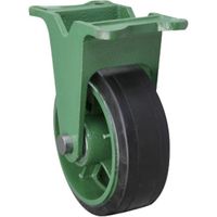 東北車輛製造所 鋳物製キャスター 幅広型固定金具付ゴム車輪 180X65 180X65TKB 1個 159-4209（直送品）