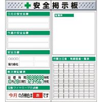 つくし工房 つくし スチール製フラット掲示板2点タイプセット 大タイトル=Cタイプ KG-611C 1組(1個) 185-4236（直送品）