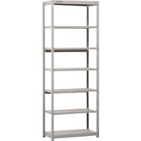 SANSHIN JIS軽量ボルトレスラック 150kgタイプ 連結型 7段 1760×445×H2400 JMK8645-7R 1台（直送品）