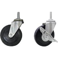 トクヤマ 単輪ゴム製導電キャスター100φ CAST―1023 1台分 1台 421-6469（直送品）