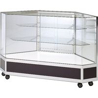 ハヤノ産業 ハヤノ エクシード コーナー平ケースFK2 ブラック プッシュ錠付 FK2-60-B-P 1台 168-2187（直送品）