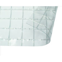 ハイロジック ビニールカーテン 透明糸入り 幅6000×高さ3000mm 厚み0.25mm 防炎タイプ 1枚（直送品）