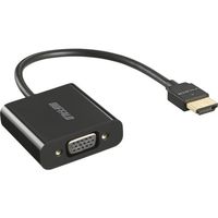 バッファロー HDMI to VGA変換アダプター 0.15m ブラック BHDVGBK 1個 452-9098（直送品）