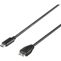 バッファロー USB3.2 Gen2 ケーブル CーmicroB 0.5m ブラック BU3CMB05BK 1個 453-8132（直送品）