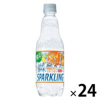 サントリー天然水スパークリング 朝摘みオレンジ＆グレープフルーツ 500ml 1箱（24本入）