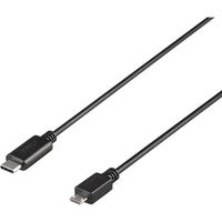 バッファロー BAFFALO USB2.0ケーブル CーmicroB 2m ブラック BU2CMB20BK 1個 453-8192（直送品）