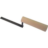 ナルセ商工 カネ三 本焼平目地鏝首長60 コテ幅21.0mm コテ長さ150mm HRMH-15021 1丁 124-4282（直送品）