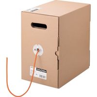 バッファロー Cat5e LANケーブル 300m 単線 オレンジ BL5E3000OR 1個 429-5077（直送品）
