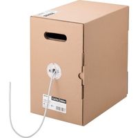 バッファロー Cat5e LANケーブル 300m 単線 ホワイト BL5E3000WH 1個 429-5079（直送品）