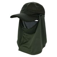 ヤマショウ メッシュキャップ日よけ付 グリーン YCH-039GR 1個（直送品）