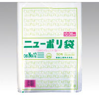 ポリ袋 ニューポリ規格袋 0.06 No.12 1500枚(50枚×30) 143963 1ケース(1500枚入(50枚×30袋))（直送品）