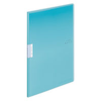 コクヨ クリヤーブックモッテ 固定式 A4縦 10ポケット ライトブルー ラ-LM10LB 1冊