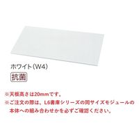 組立設置込】プラス L6収納庫 天板 幅900×奥行500×高さ20mm ホワイト