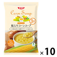 清水食品　SSK Daily Soup 粒入りコーンスープ 3袋入　1セット（10個）