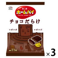 ホームパイ チョコだらけミドルパック 121g 3袋 不二家 チョコレート ビスケット クッキー