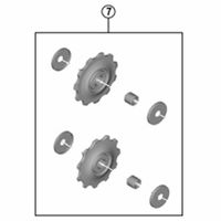 シマノ Y5FT98030 RDーM370 テンション/ガイドST 1セット(3個)（直送品）