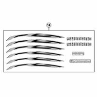 シマノ Y0DZ98030 WHーRS500ーTLF リムステッカーユニット 1セット(3個)（直送品）