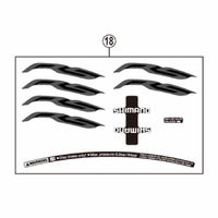 シマノ Y0FH98030 WHーRS370ーTLーR12 リムステッカーユニット 1セット(4個)（直送品）