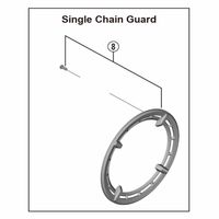 シマノ Y0J198030 FCーE6100 44T用 シングルガード&ボルト 1セット(3個)（直送品）