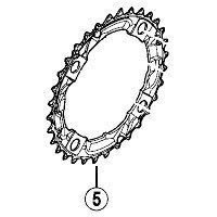 シマノ Y1KN98030 チェーンリング 32T (ブラック) 1セット(4個)（直送品）