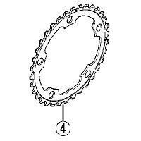 シマノ Y1M834000 チェーンリング 34T (シルバー) 1セット(3個)（直送品）