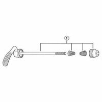 シマノ Y21C90110 クイックレリース フロント用 129mm 1セット(3個)（直送品）