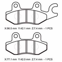 丸中洋行 A61ー018KN ブレーキパッド KAWASAKI 1セット(4個)（直送品）