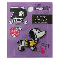 ミササ PEANUTS スヌーピー シールワッペン 洋服 40×31×1mm MIS8612　3枚1セット（直送品）