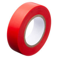 現場のチカラ ビニールテープ 赤 幅19mm×長さ10m アスクル 1巻  オリジナル（わけあり品）