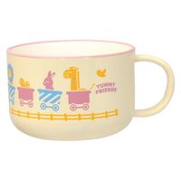 逸品社 スープマグ 230ml YUMMY FRIENDS ヤミーフレンズ マグカップ コップ 食器 プラスチック 日本製 ピンク（直送品）