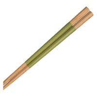逸品社 箸 23cm やさしい彩り 八角箸 天然木 木製 日本製 ウグイス 365741 1個（取寄品）