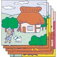つくし工房 つくし たのし~る[童話]はなさかじいさん 5枚組 KS-65 1組(5枚) 184-1743（直送品）