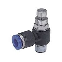 日本ピスコ ピスコ スピードコントローラ耐腐蝕性 エルボ メータイン制御チューブ8ネジR1/4 SJSC802B 1個 809-5778（直送品）