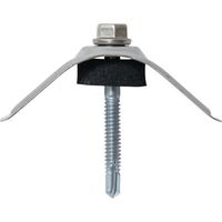 若井産業 WAKAI ダンバ 波座セット 鉄板大波用 ステンキャップ 5X43 (90本入) 6943T2C 1箱(90組)（直送品）