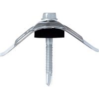 若井産業 WAKAI ダンバ 波座セット 鉄板大波用 シルバー 5X43 (90本入) 6943T2R 1箱(90組) 379-3820（直送品）