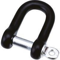 水本機械製作所 水本 アルミシャックル(ブラック) 呼び6mm ALP-6BK 1個 113-4582（直送品）