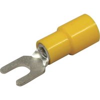 ニチフ端子工業 ニチフ 環境配慮形絶縁被覆付圧着端子 Y形(50P) TMEX 5.5Y-4S-RED 1パック(50個) 226-3377（直送品）