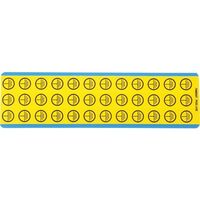 PANDUIT 電気シンボルカード 黒/黄 36マーカー/カード 10カード/パッケージ PESCーJーEC（直送品）