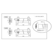 スリーナイン島野 ステン 40ミリHハカマ HL 錠穴・受穴明