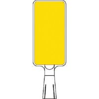 つくし工房 つくし コーンサインスタンド タテ型片面 ー無地ー 黄 CS-69 1台 185-2702（直送品）
