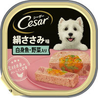 マースジャパン シーザー　トレイ　絹ささみ　白身魚・野菜入り１００ｇ 4902397839507 1セット（48個入り）（直送品）