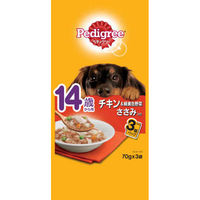 マースジャパン ペディグリー　１４歳から用　チキン＆緑黄色野菜　ささみ入り７０ｇ×３袋 4902397844327（直送品）