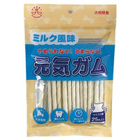 （株）コンビ ミルク風味　元気ガム　ツイスト棒２５本 4971829024774 1セット（24個入り）（直送品）