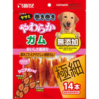 マルカン（サンライズ） ゴン太のササミ巻き巻き　やわらかガム極細１４本 4973321939600 1セット（24個入り）（直送品）